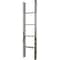 Ekena Millwork 15"W x 60"H x 3 1/2"D Vintage Farmhouse 4 Rung Ladder, Barnwood Decor Collection, Driftwood Blue DECR015X060X04LDRBU - alternate 4